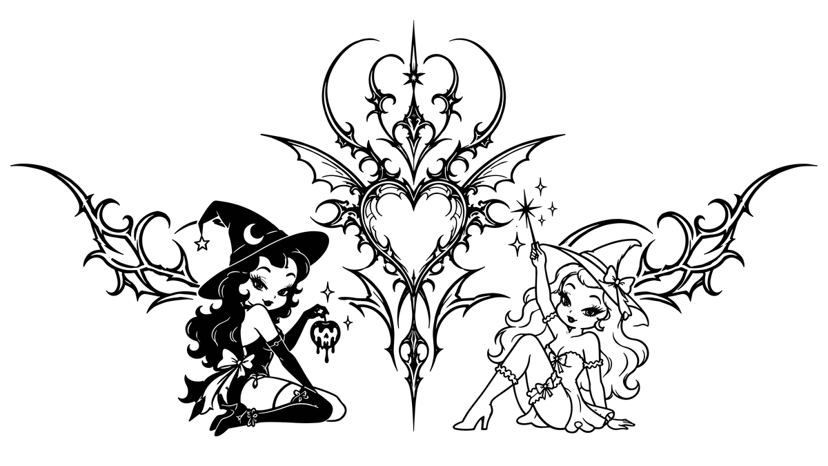 Witch Stamp — Halloween Temporary Tattoo | Phase