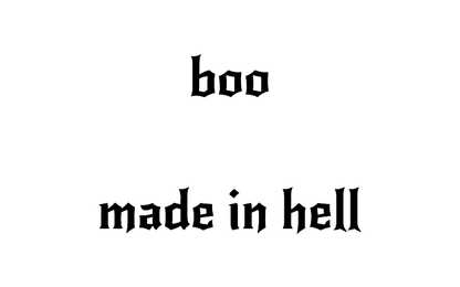 Hell Boo — Halloween Temporary Tattoo | Phase