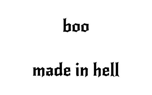Hell Boo — Halloween Temporary Tattoo | Phase