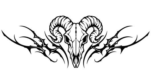 Ram Tramp Stamp — Halloween Temporary Tattoo | Phase