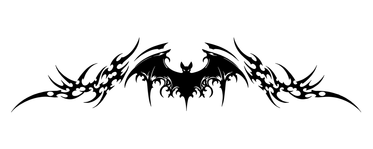 Bat Tramp Stamp — Halloween Temporary Tattoo | Phase