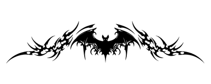 Bat Tramp Stamp — Halloween Temporary Tattoo | Phase