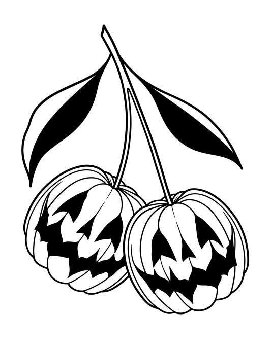 Spooky Cherries — Halloween Temporary Tattoo | Phase