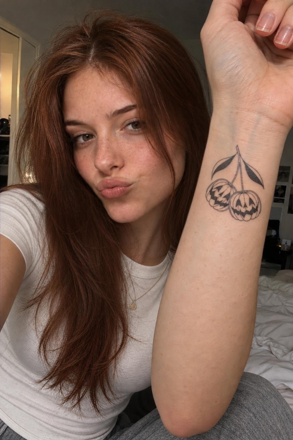 Spooky Cherries — Halloween Temporary Tattoo | Phase